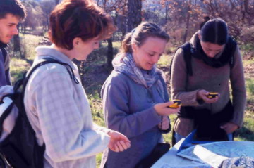 Photo 4. Barbara Livoreil teaching GPS techniques.