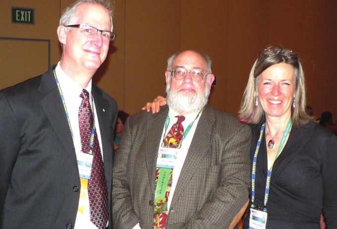 Fig. 5.  From left to right: Dr Steve Barten and Dr Wilbur Amand both from the ARAV which